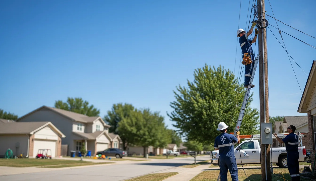 Residential electrician providing installation services in Los Ebanos, TX